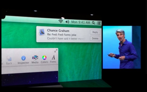 Benachrichtigungen in Mac OS X verbessert (Apple/Screenshot: Golem.de)